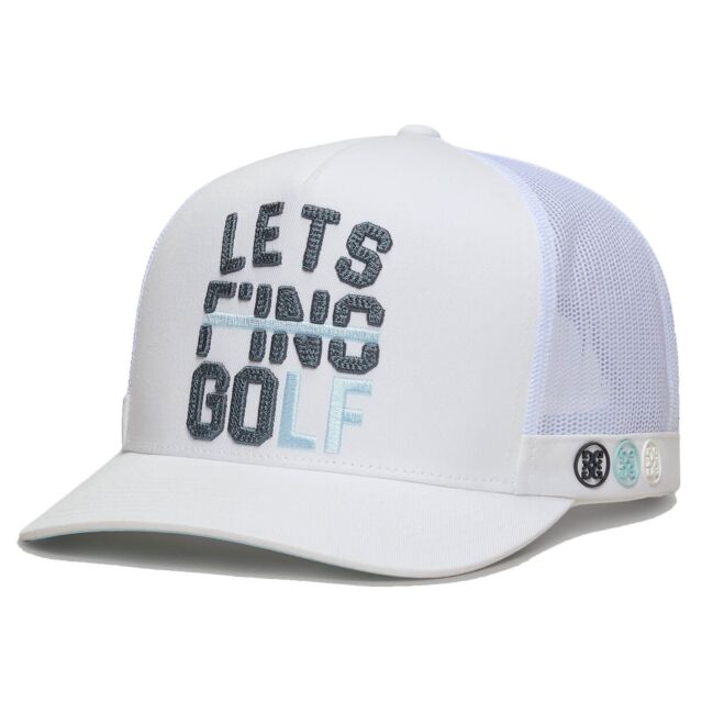 G/Fore Mens LFG Tall Trucker Cotton Twill 5 Panel Adjustable Golf Cap