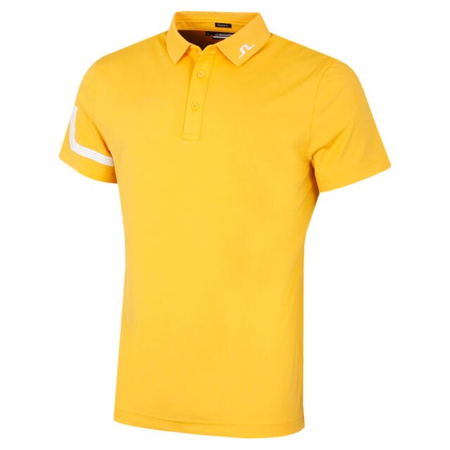 J.Lindeberg Mens Heath Regular Fit Wicking Golf Polo Shirt