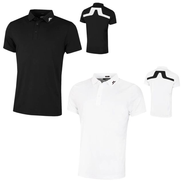 J.Lindeberg Mens KV Regular Fit Wicking Golf Polo Shirt