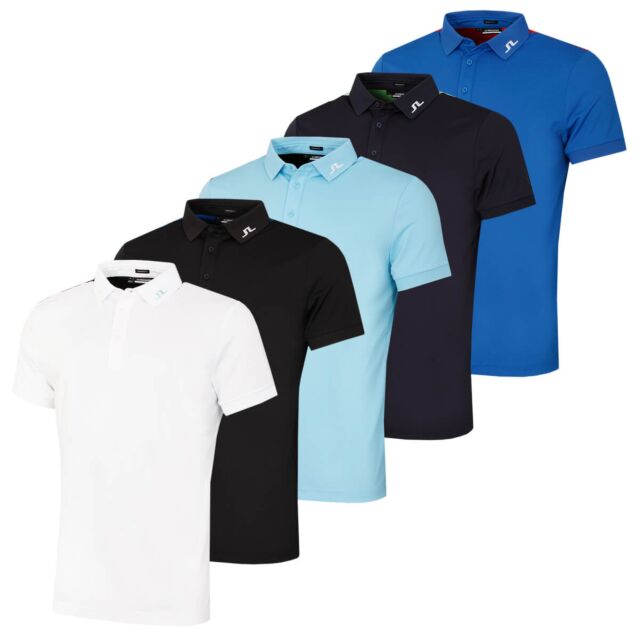 J.Lindeberg Mens Jeff Reg Fit 4-Way Stretch Golf Polo Shirt