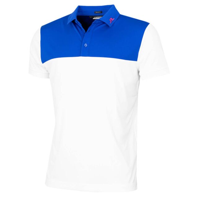 J.Lindeberg Mens Jeff Regular Fit Moisture Wicking Golf Polo Shirt