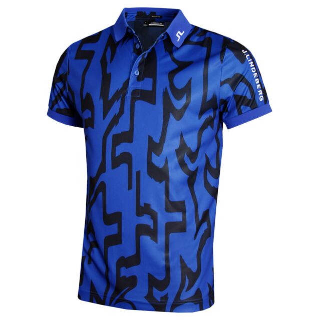 J.Lindeberg Mens Tour Tech Regular Fit Wicking Golf Polo Shirt
