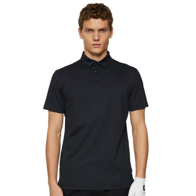 J.Lindeberg Mens JL Pro 4-Way Stretch Wicking Soft Golf Polo Shirt