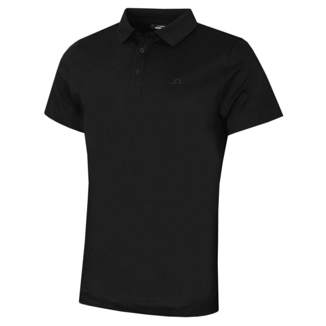 J.Lindeberg Mens Silo Fit Smooth Silk Blend Luxury Golf Polo Shirt