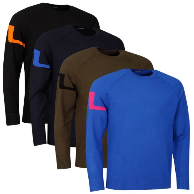 J.Lindeberg Mens Gusten Knitted Lightweight Soft Golf Sweater