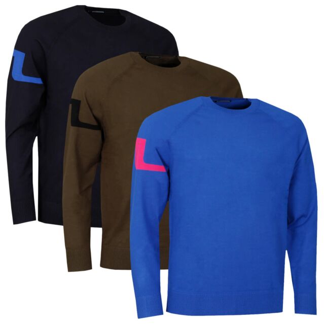 J.Lindeberg Mens Gusten Knitted Lightweight Soft Golf Sweater