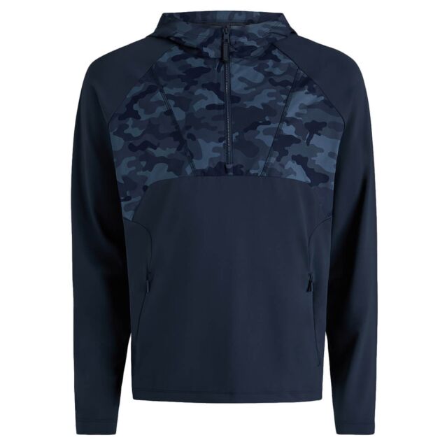 G/Fore Mens Hybrid 1/4 Zip Hooded Pullover Cooling Wicking Golf Hoody