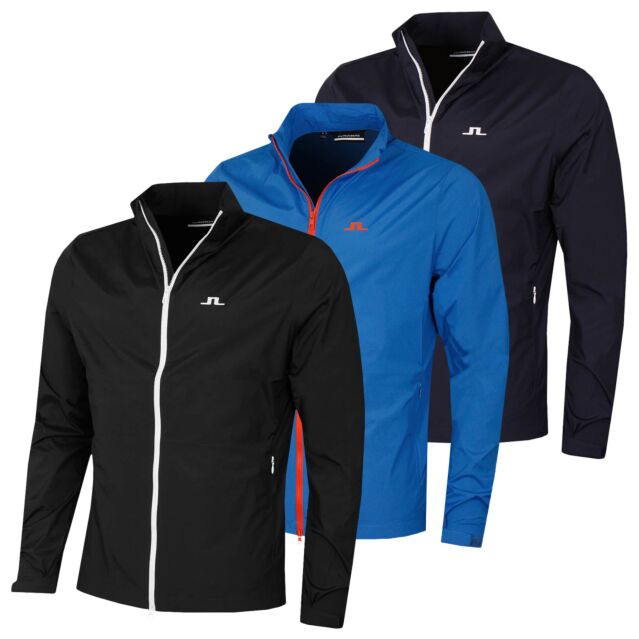J.Lindeberg Mens Ash Light Water Repellent Packable Golf Jacket
