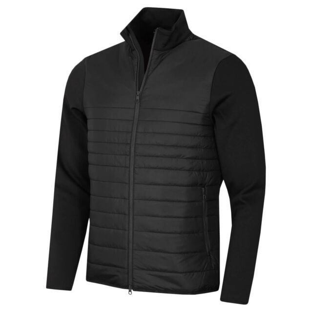 J.Lindeberg Mens Martino Quilt Hybrid Water Repellent Golf Jacket