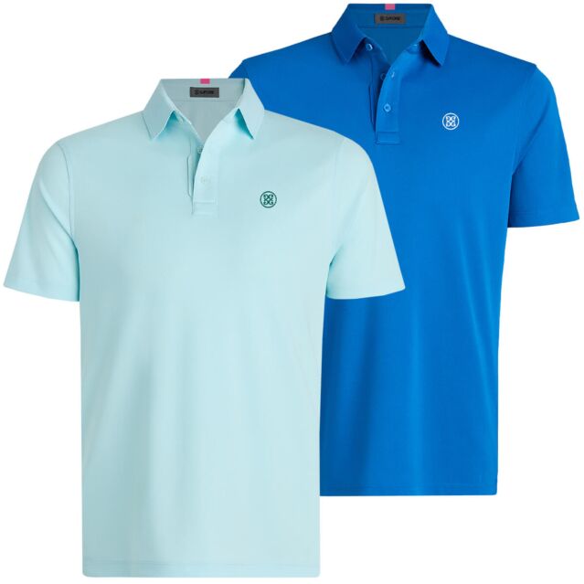 G/Fore Mens Essential Performance Piqué Moisture Wicking Golf Polo Shirt