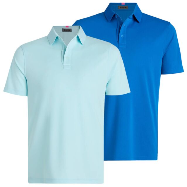 G/Fore Mens Essential Performance Piqué Moisture Wicking Golf Polo Shirt