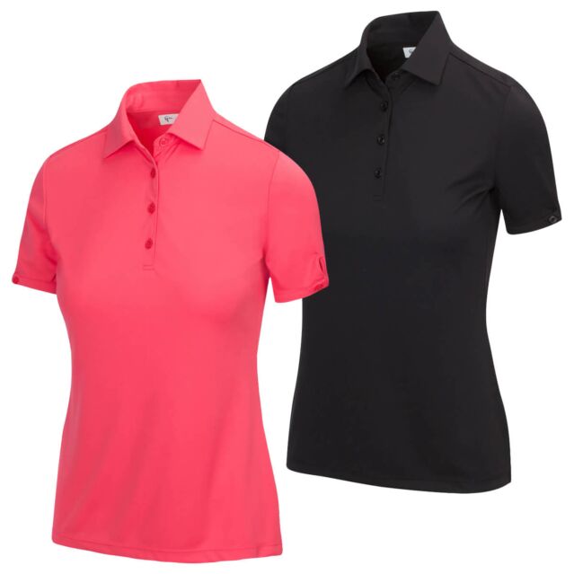 Greg Norman Womens ML75 2Below Moisture Wicking Breathable Golf Polo Shirt
