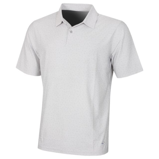 Greg Norman Mens Lab Shark Stretch UPF 30+ Moisture Wicking Golf Polo Shirt