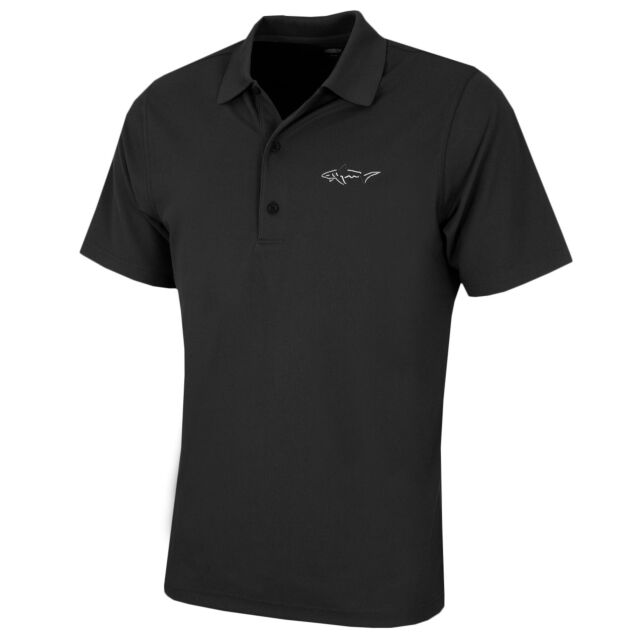 Greg Norman Mens KX04 Micro Pique Golf Large Logo Polo Shirt