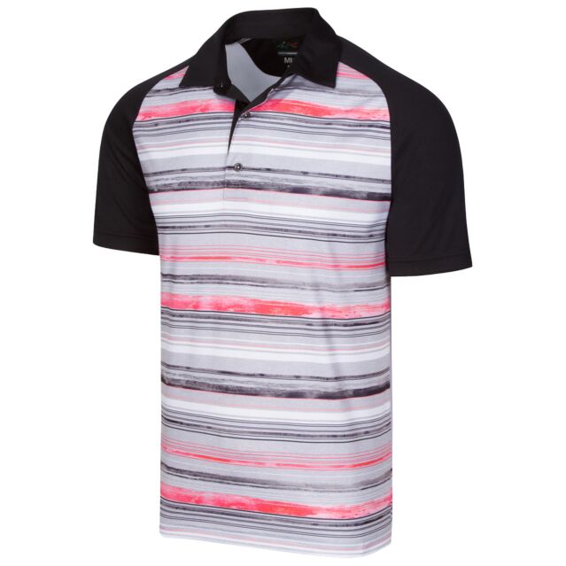 Greg Norman Mens ML75 Magma Moisture Wicking Golf Polo Shirt