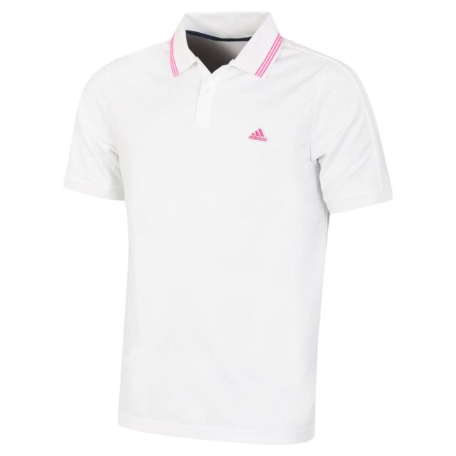 adidas Golf Mens Go-To Pique 4-Way Stretch Durable Breathable Polo Shirt