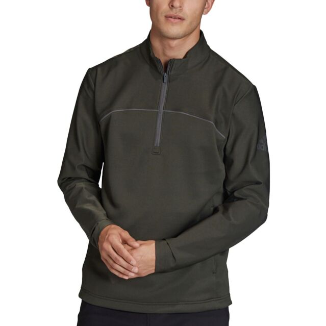 adidas Golf Mens Go-To 1/4 Zip Water Resistant Pullover Sweater