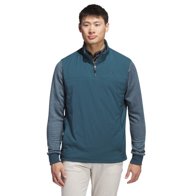 adidas Golf GO-TO Water Repellent Soft Fleece 1/4 Zip Sweater