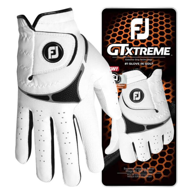 FootJoy Mens 2024 Regular Right Hand Xtreme Grip Leather Blend Golf Glove
