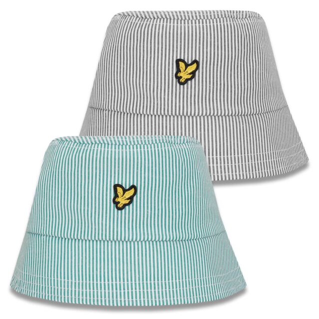 Lyle & Scott Mens Stripe Durable Triple Stitch Relaxed Bucket Hat