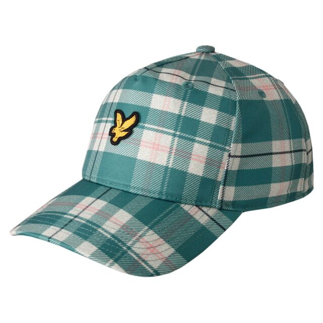Lyle & Scott Mens 2026 Printed Tartan Lightweight Versatile Golf Baseball Cap