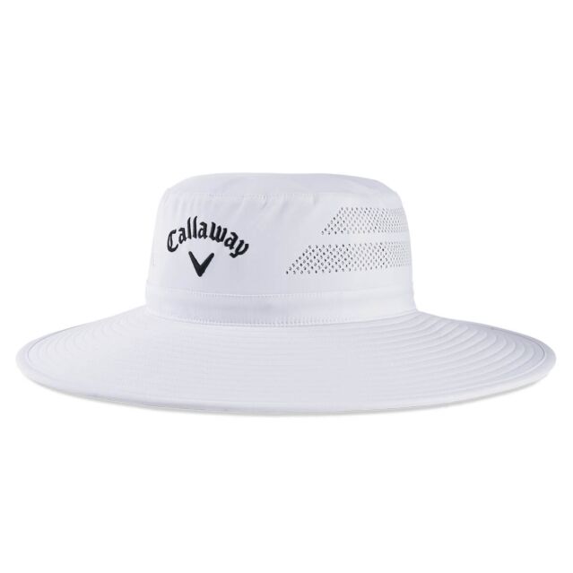 Callaway Golf Mens 50+ UV Protection Coated Logo Ventilated Summer Sun Hat