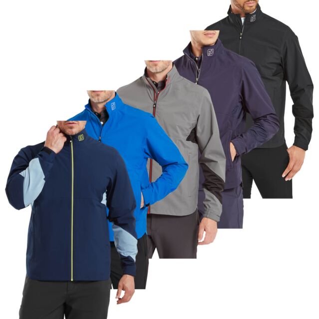 Footjoy Mens 2025 HydroLite X Waterproof Stretch Breathable Packable Golf Jacket