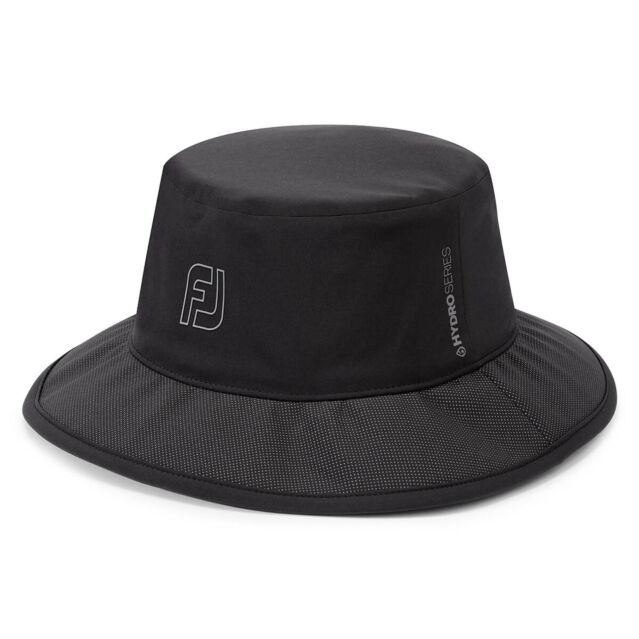 Footjoy Mens Hydroseries Adjustable Fully Waterproof Golf Bucket Hat