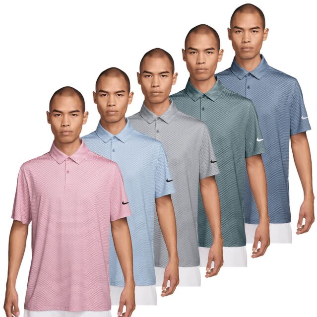 Nike Mens 2026 Dri-Fit Good Velocity Floral Stretch Wicking Golf Polo Shirt
