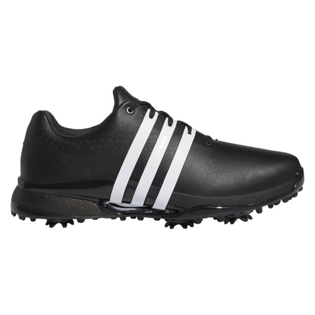 adidas Golf Mens 2024 Tour 360 Premium Waterproof Leather Spiked Golf Shoes