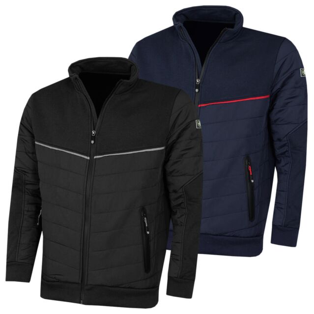 Island Green Mens 2025 Full Zip Through Thermal Insulated Quilted Golf Jacket
