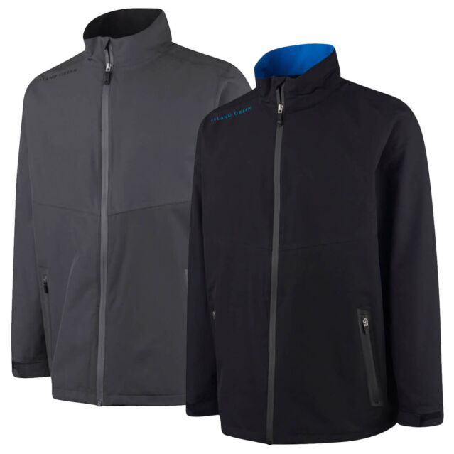 Island Green Mens 2025 Waterproof Stretch Breathable Golf Jacket