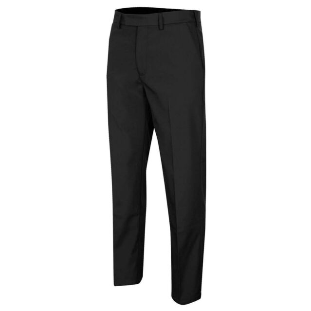 Island Green Mens Tour Tapered Stretch Trousers - Black - 30/31