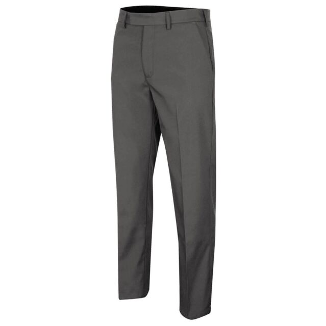 Island Green Mens Tour Tapered Stretch Trousers - Charcoal - 34/31