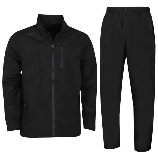 Island Green Mens 2024 Waterproof Windproof Taped Seams Breathable Golf Suit