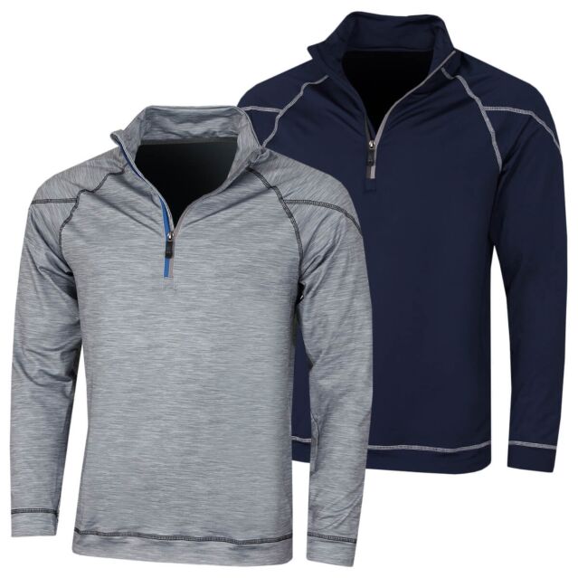 Island Green Mens IGTL2036 Performance Top Layer Golf Sweater