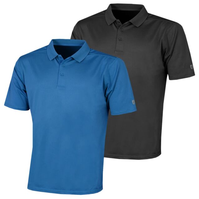 Island Green Mens IGTS2086 Micro-Pique CoolPass Golf Polo Shirt