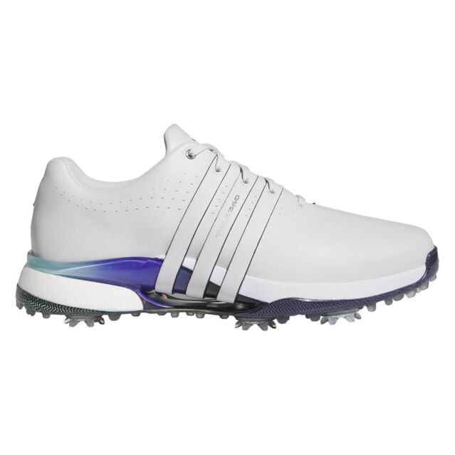adidas Golf Mens 2025 Tour 360 Premium Waterproof Leather Spiked Golf Shoes