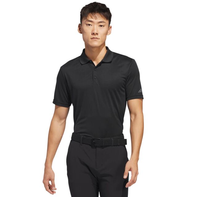 adidas Golf Mens 2026 Wicking Short Sleeve Performance Classic Polo Shirt