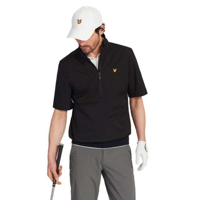 Lyle & Scott Mens Doral Golf Stretch Zip Short Sleeve Jacket
