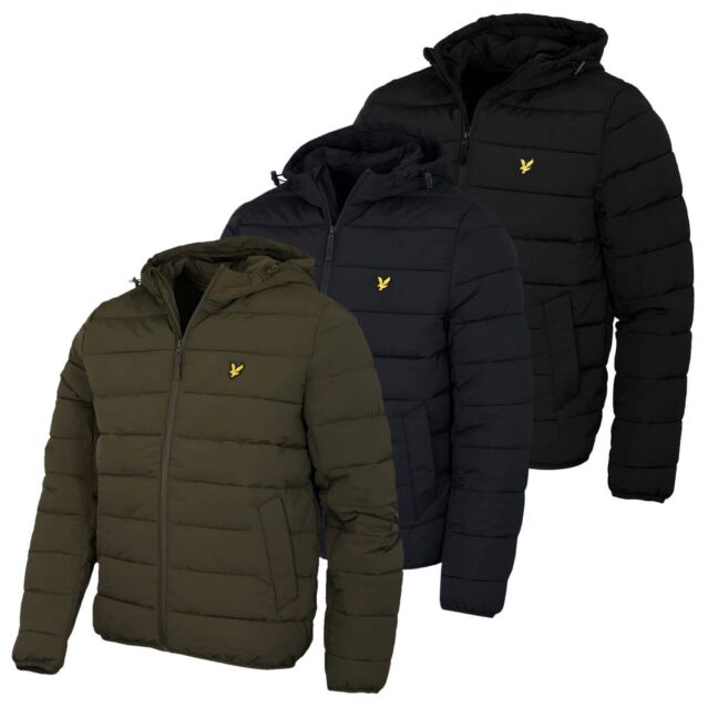 Lyle & Scott Mens Lightweight Full Zip Casual Puffer Jacket