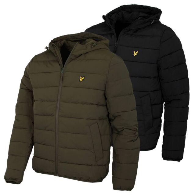 Lyle & Scott Mens Lightweight Full Zip Casual Puffer Jacket