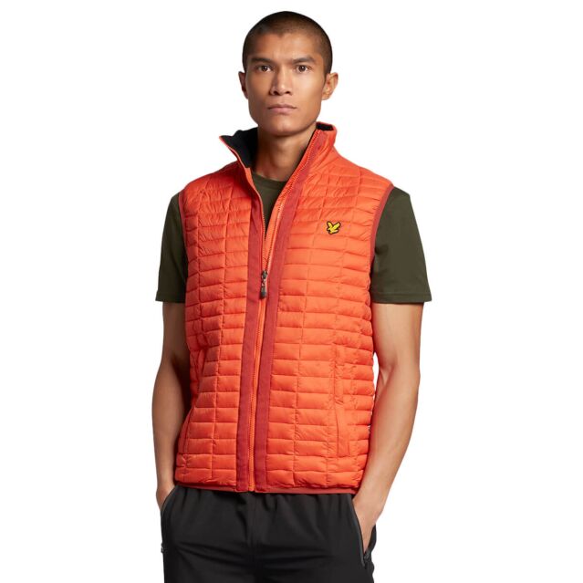 Lyle Scott Mens Block Water Repellent Primaloft Quilted Gilet