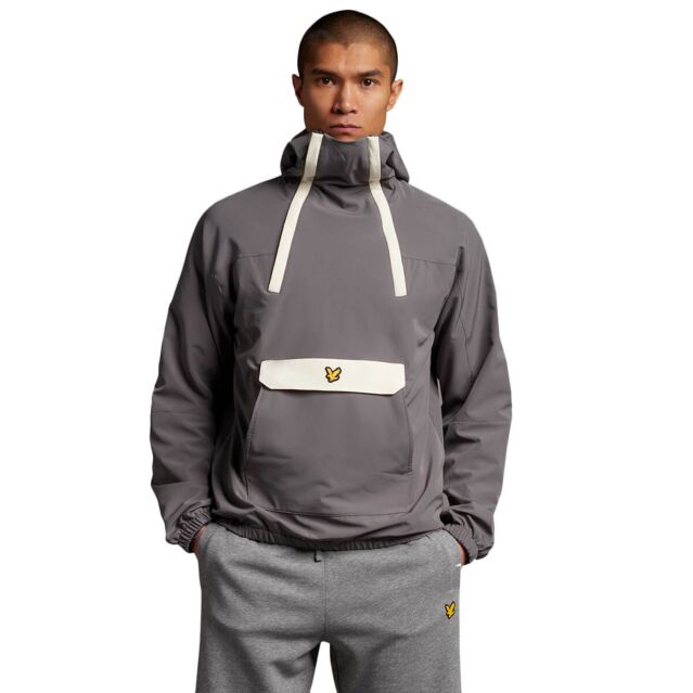 Lyle Scott Mens Packable Hooded Lightweight Overhead Jacket