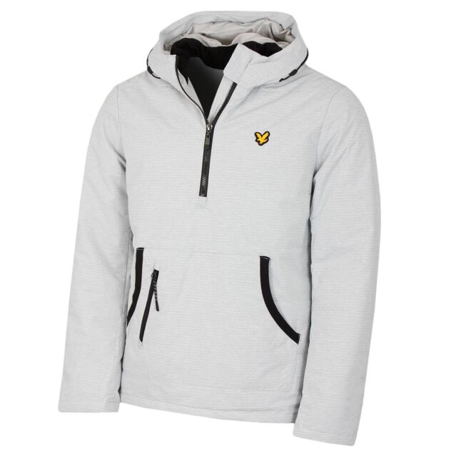 Lyle Scott Mens Hiker 1 2 Zip Anorak Adjustable Hooded Jacket