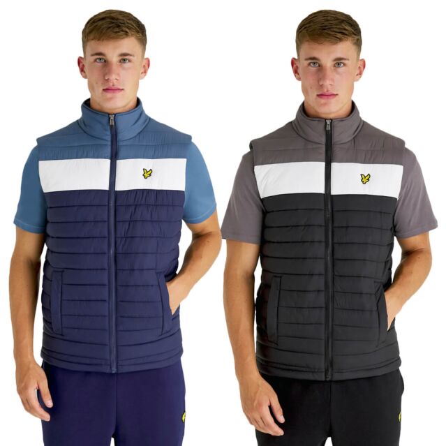 Lyle and scott colour block jacket clearance