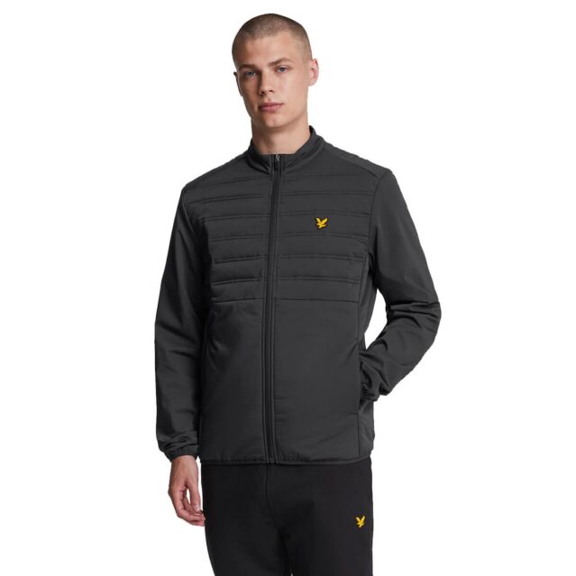 Lyle Scott Mens Hybrid Double Baffle Stretch Funnel Neck Jacket