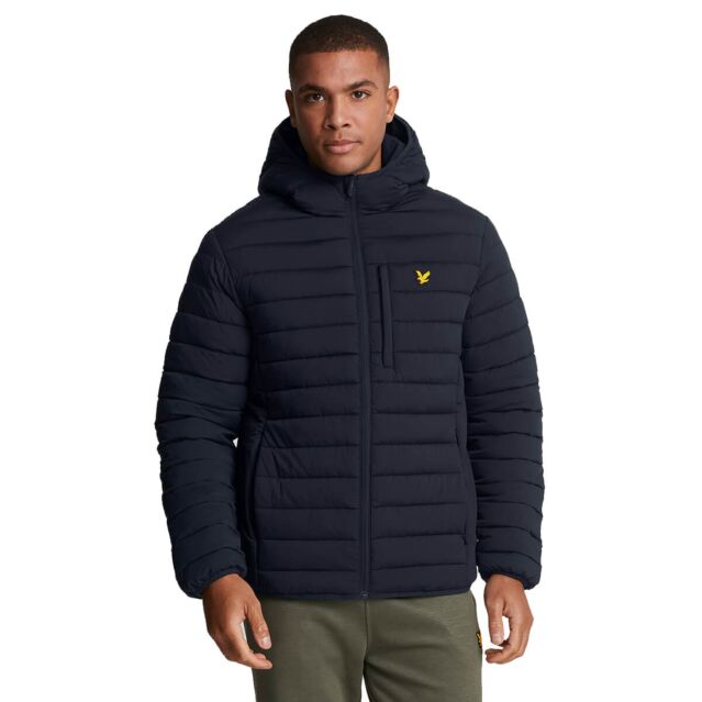 Lyle Scott Mens 2024 Stretch Lightweight Quilted Funnel Neck Jacket