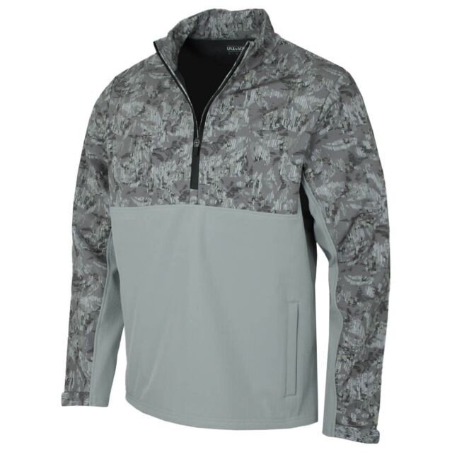 Lyle & Scott Mens 2025 Printed Half Zip Stretch Windjammer Golf Jacket