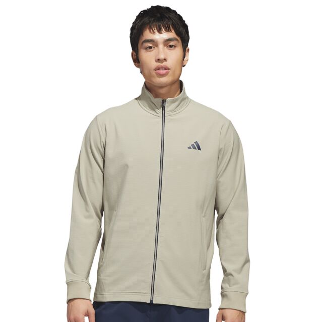 adidas Golf Mens Ultimate365 Textured Full Zip Stretch Sustainable Jacket